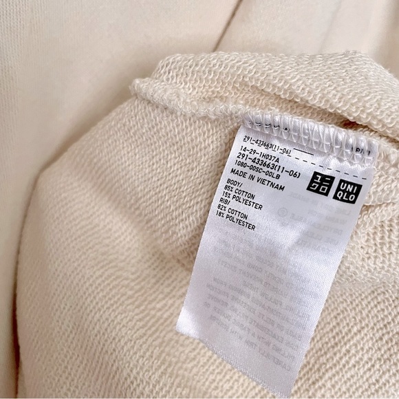 New as Sweat Hoodie Long Sleeve Dress with pockets 🤍 Uniqlo - Picture 6 of 11